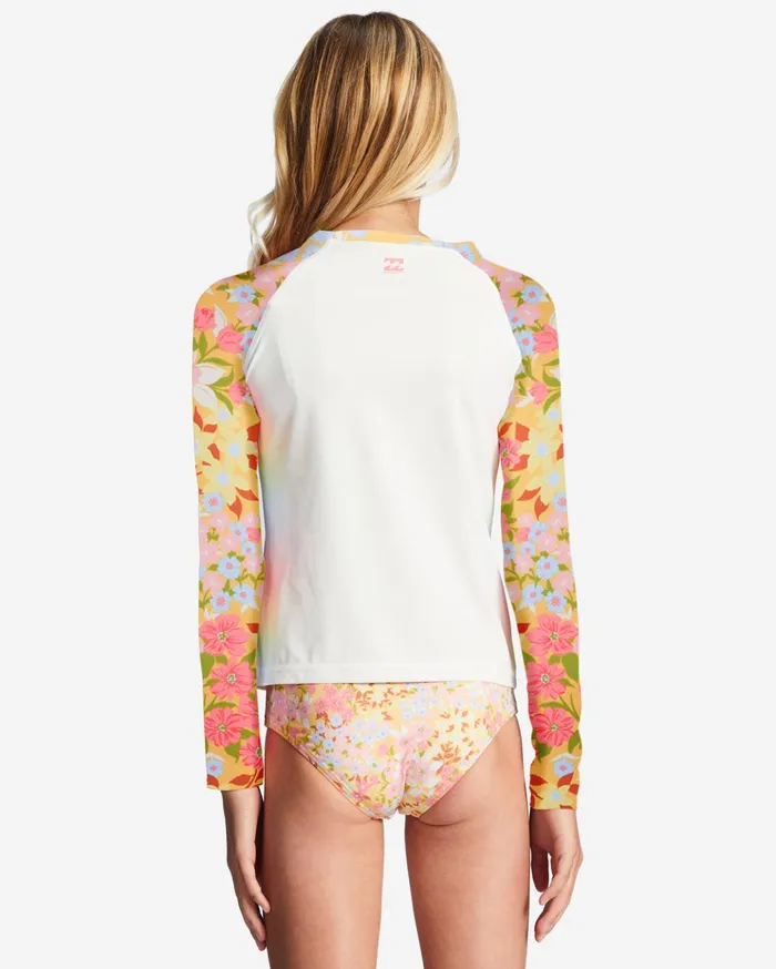 Billabong Girl039s 416 Spring Daydream Long Sleeve Rashguard TwoPiece Swim Set Golden Peach Kids Girls039 Swimwear Billabong Girl039s 416 Spring Daydream Long Sleeve Rashguard TwoPiece Swim Set Golden Peach Kids Girls039 Swimwear