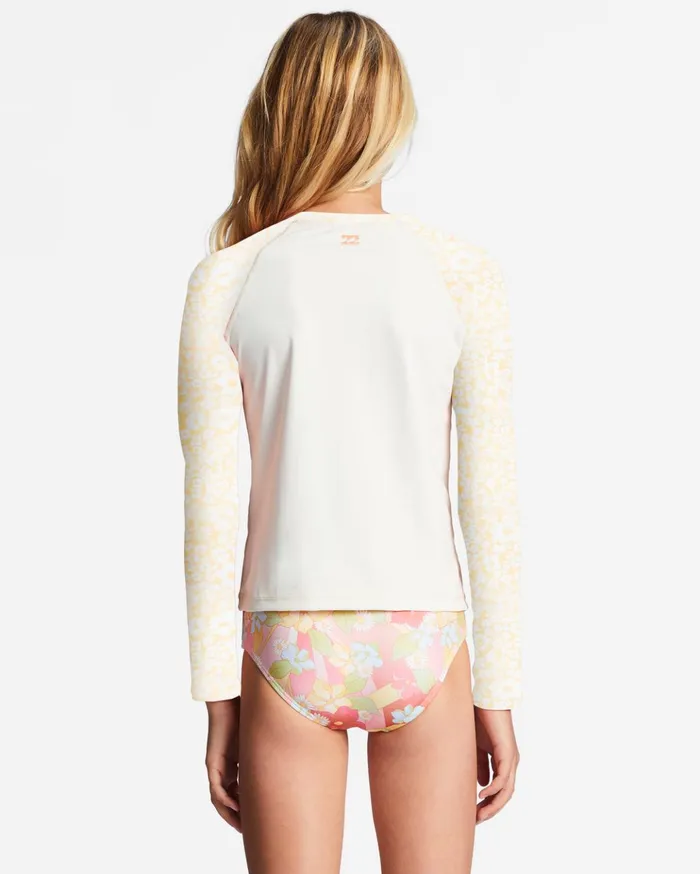 Billabong Girl039s 416 Sunbeams Forever Long Sleeve UPF 50 Rashguard Golden Peach Kids Girls039 Swimwear Billabong Girl039s 416 Sunbeams Forever Long Sleeve UPF 50 Rashguard Golden Peach Kids Girls039 Swimwear