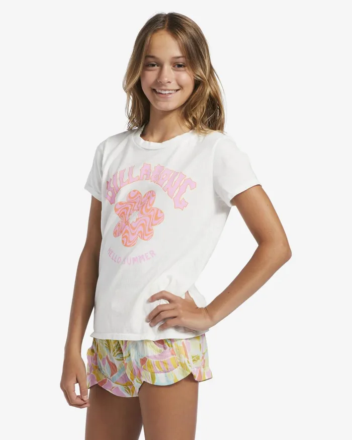 Billabong Girl039s Hello Summer Oversized TShirt Salt Crystal Kids Girls039 Tops and Tees Billabong Girl039s Hello Summer Oversized TShirt Salt Crystal Kids Girls039 Tops and Tees