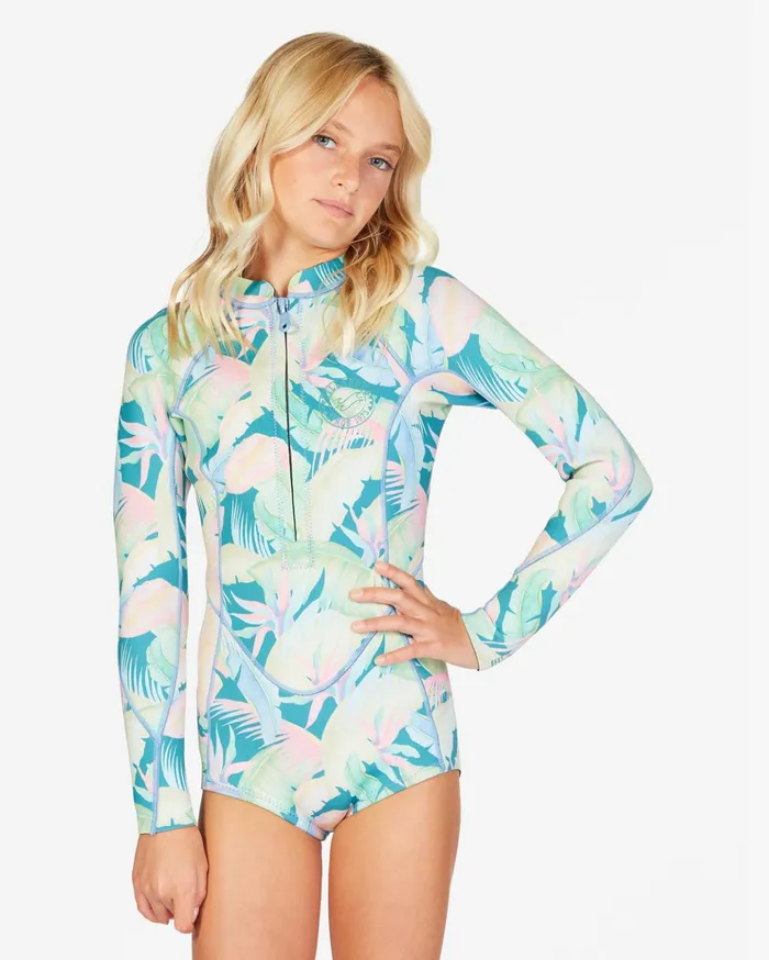 Billabong Girls039 11 Salty Dayz Spring Suit Marine Tropic WomenKids Billabong Surf Capsule Billabong Girls039 11 Salty Dayz Spring Suit Marine Tropic WomenKids Billabong Surf Capsule
