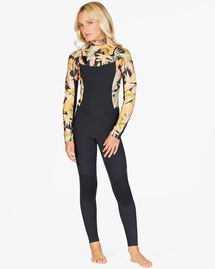 Billabong Girls039 32 Salty Dayz Chest ZipFull Wetsuit Jungle Night WomenKids Billabong Surf Capsule Billabong Girls039 32 Salty Dayz Chest ZipFull Wetsuit Jungle Night WomenKids Billabong Surf Capsule
