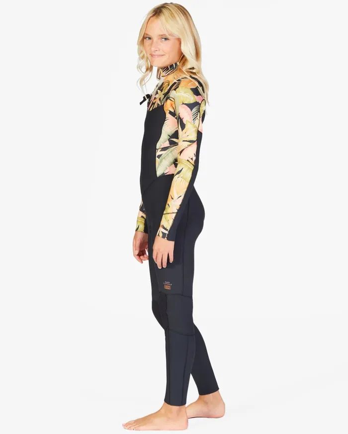 Billabong Girls039 32 Salty Dayz Chest ZipFull Wetsuit Jungle Night WomenKids Billabong Surf Capsule Billabong Girls039 32 Salty Dayz Chest ZipFull Wetsuit Jungle Night WomenKids Billabong Surf Capsule