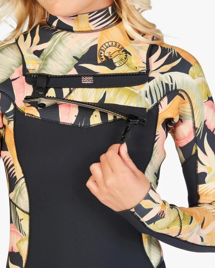 Billabong Girls039 32 Salty Dayz Chest ZipFull Wetsuit Jungle Night WomenKids Billabong Surf Capsule Billabong Girls039 32 Salty Dayz Chest ZipFull Wetsuit Jungle Night WomenKids Billabong Surf Capsule