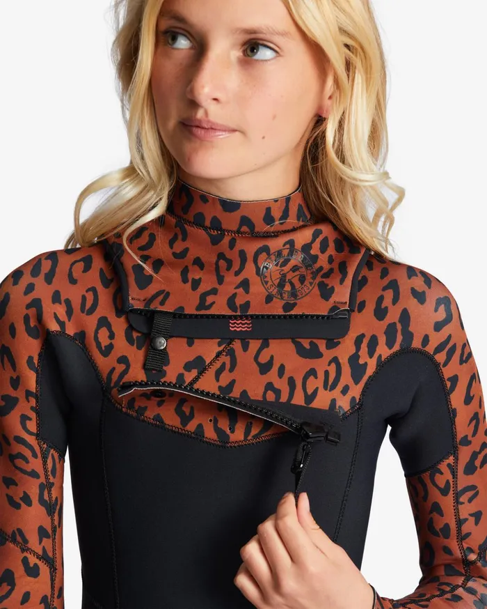 Billabong Girls039 32 Salty Dayz Chest ZipFull Wetsuit Spotted WomenKids Billabong Surf Capsule Billabong Girls039 32 Salty Dayz Chest ZipFull Wetsuit Spotted WomenKids Billabong Surf Capsule