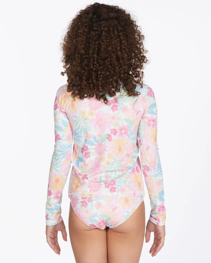 Billabong Girls039 Brighter Days Long Sleeve Rashguard Multi Kids Girls039 Swimwear Billabong Girls039 Brighter Days Long Sleeve Rashguard Multi Kids Girls039 Swimwear