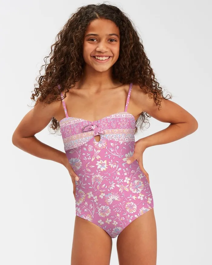 Billabong Girls039 Day Dreamer One Piece Swimsuit Paradise Pink Kids Girls039 Swimwear Billabong Girls039 Day Dreamer One Piece Swimsuit Paradise Pink Kids Girls039 Swimwear