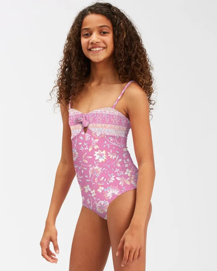 Billabong Girls039 Day Dreamer One Piece Swimsuit Paradise Pink Kids Girls039 Swimwear Billabong Girls039 Day Dreamer One Piece Swimsuit Paradise Pink Kids Girls039 Swimwear