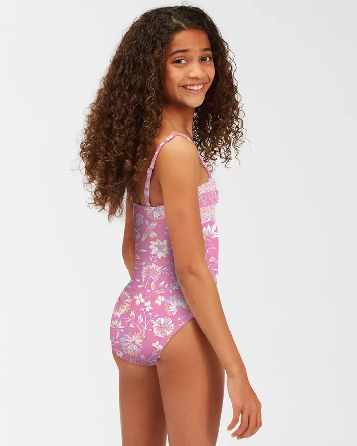 Billabong Girls039 Day Dreamer One Piece Swimsuit Paradise Pink Kids Girls039 Swimwear Billabong Girls039 Day Dreamer One Piece Swimsuit Paradise Pink Kids Girls039 Swimwear