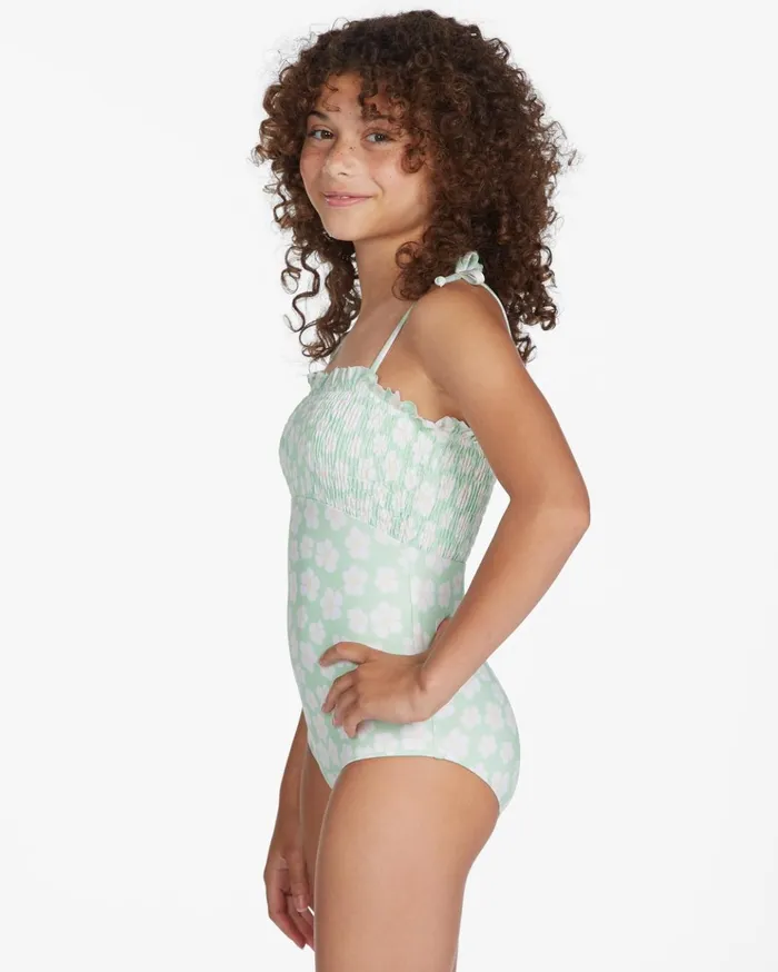 Billabong Girls039 Ditsy Love OnePiece Swimsuit Honey Dew Kids Girls039 Swimwear Billabong Girls039 Ditsy Love OnePiece Swimsuit Honey Dew Kids Girls039 Swimwear