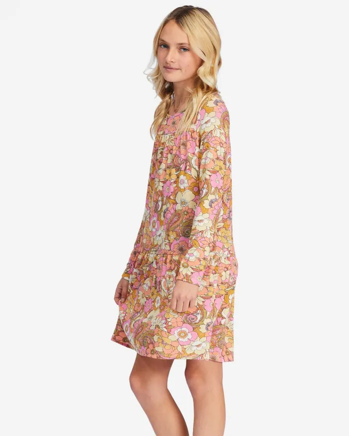 Billabong Girls039 In The Wild Long Sleeve Mini Dress Sweet Chocolate Kids Girls039 Dresses and Rompers Billabong Girls039 In The Wild Long Sleeve Mini Dress Sweet Chocolate Kids Girls039 Dresses and Rompers