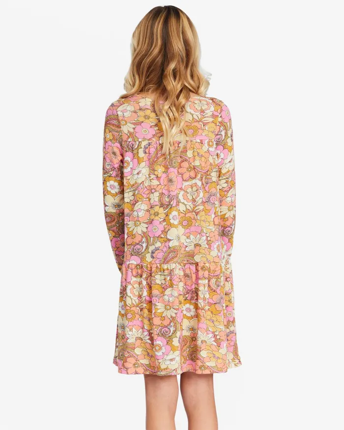 Billabong Girls039 In The Wild Long Sleeve Mini Dress Sweet Chocolate Kids Girls039 Dresses and Rompers Billabong Girls039 In The Wild Long Sleeve Mini Dress Sweet Chocolate Kids Girls039 Dresses and Rompers