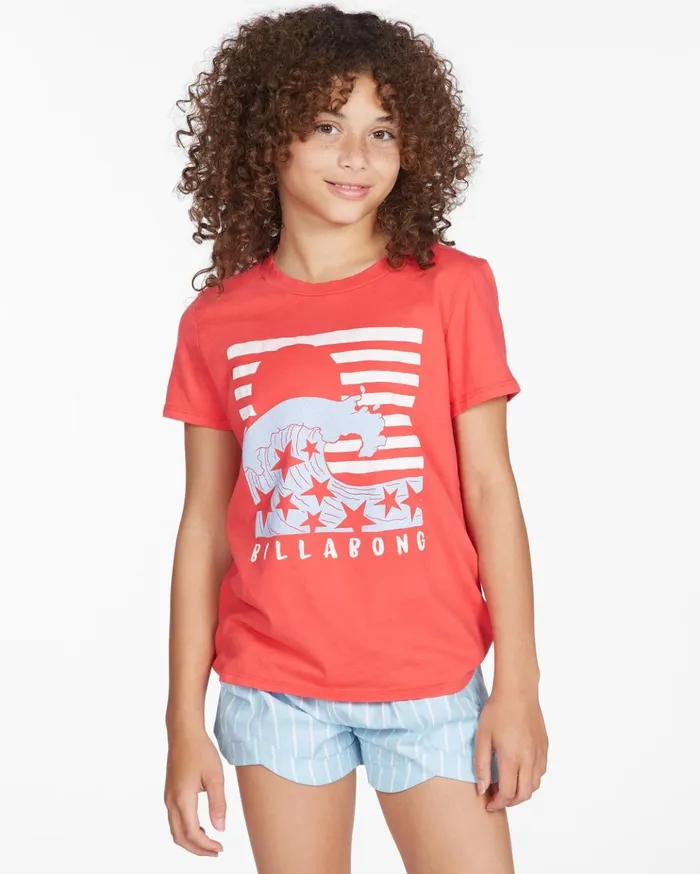 Billabong Girls039 Lazy Day Boyfriend TShirt Fuego Kids Girls039 Tops and Tees Billabong Girls039 Lazy Day Boyfriend TShirt Fuego Kids Girls039 Tops and Tees