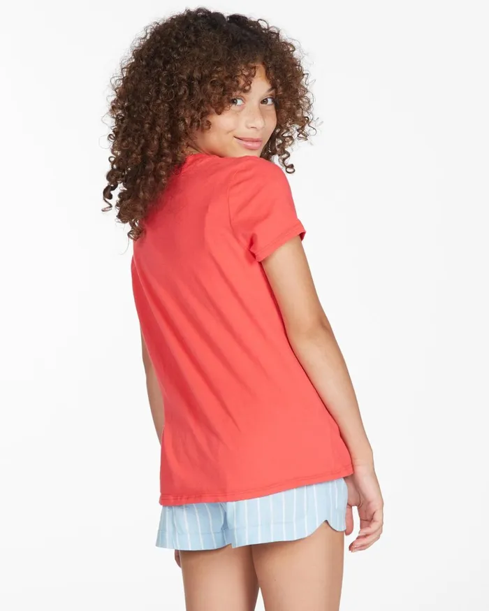 Billabong Girls039 Lazy Day Boyfriend TShirt Fuego Kids Girls039 Tops and Tees Billabong Girls039 Lazy Day Boyfriend TShirt Fuego Kids Girls039 Tops and Tees