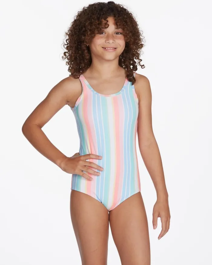 Billabong Girls039 Stoked On Stripes Scroop Back OnePiece Swimsuit Multi Kids Girls039 Swimwear Billabong Girls039 Stoked On Stripes Scroop Back OnePiece Swimsuit Multi Kids Girls039 Swimwear