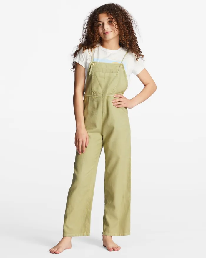 Billabong Girls039 Wild Lengths Jr Overalls Avocado Kids Girls039 Dresses and Rompers Billabong Girls039 Wild Lengths Jr Overalls Avocado Kids Girls039 Dresses and Rompers