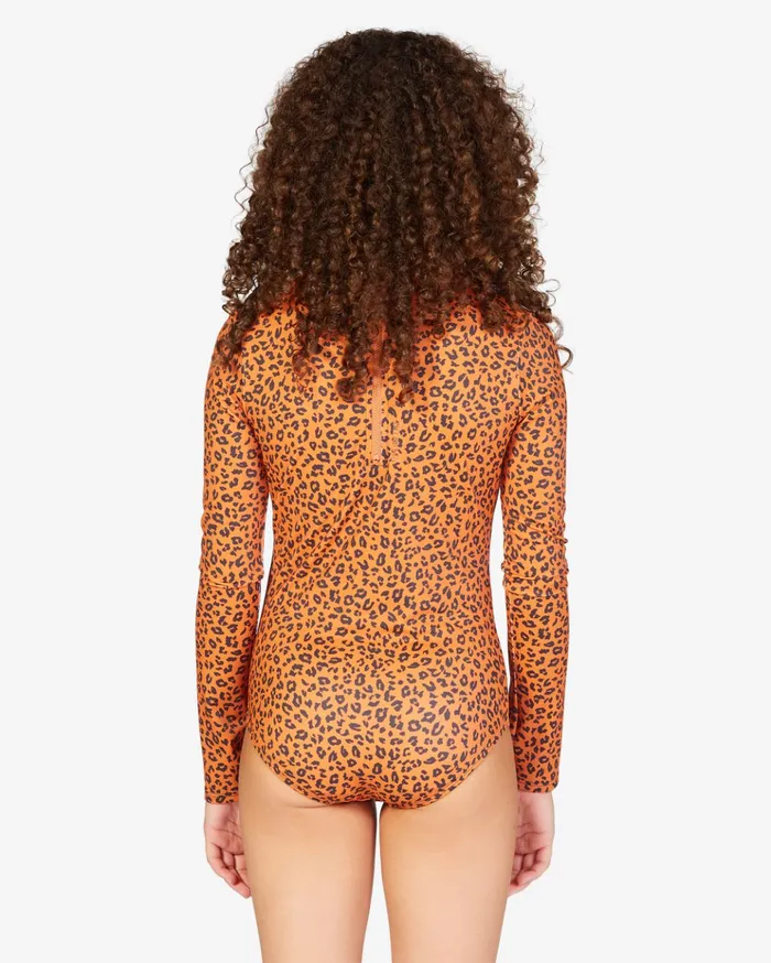 Billabong Girls039 Wildflower Long Sleeve Swimsuit Desert Clay Kids Girls039 Swimwear Billabong Girls039 Wildflower Long Sleeve Swimsuit Desert Clay Kids Girls039 Swimwear