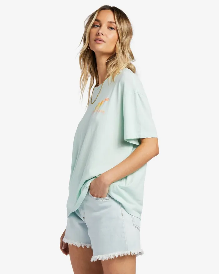 Billabong Good Tides Oversized TShirt Soft Mint Women Graphic Tees and Tanks Billabong Good Tides Oversized TShirt Soft Mint Women Graphic Tees and Tanks