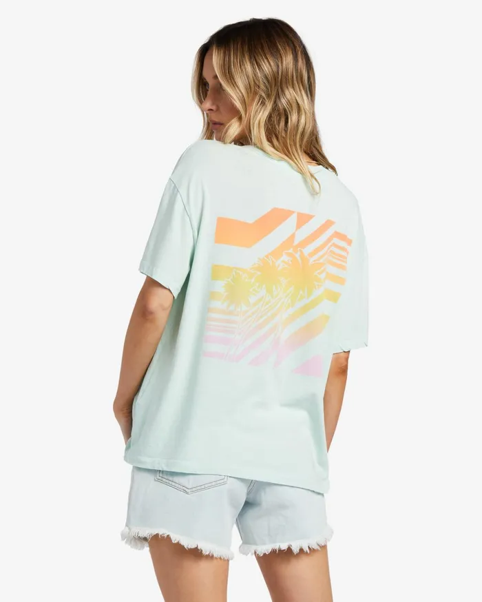 Billabong Good Tides Oversized TShirt Soft Mint Women Graphic Tees and Tanks Billabong Good Tides Oversized TShirt Soft Mint Women Graphic Tees and Tanks