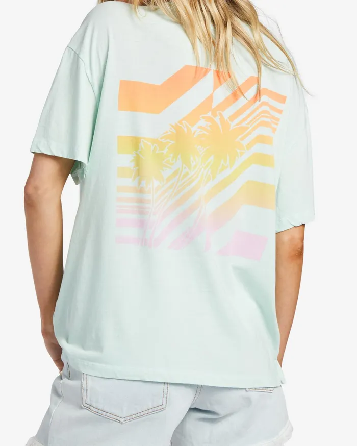Billabong Good Tides Oversized TShirt Soft Mint Women Graphic Tees and Tanks Billabong Good Tides Oversized TShirt Soft Mint Women Graphic Tees and Tanks