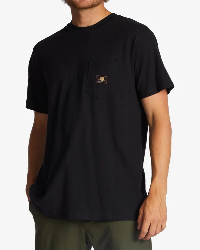 Billabong Hemp Pocket TShirt Washed Black Men TShirts Billabong Hemp Pocket TShirt Washed Black Men TShirts