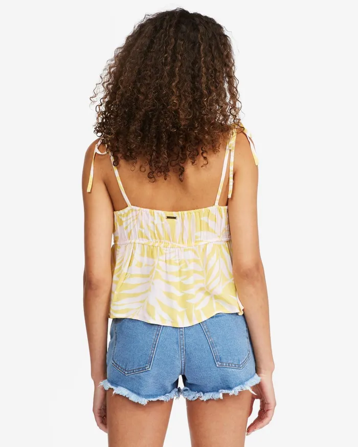 Billabong Hey There Cropped Cami Top Sunburst Women Tops Billabong Hey There Cropped Cami Top Sunburst Women Tops