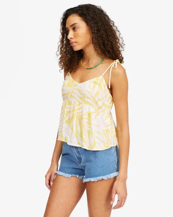 Billabong Hey There Cropped Cami Top Sunburst Women Tops Billabong Hey There Cropped Cami Top Sunburst Women Tops