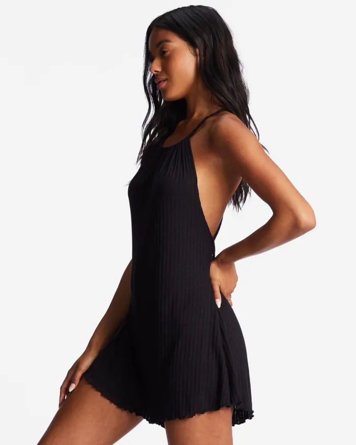 Billabong High Surf Romper Black Pebble Women Dresses Billabong High Surf Romper Black Pebble Women Dresses