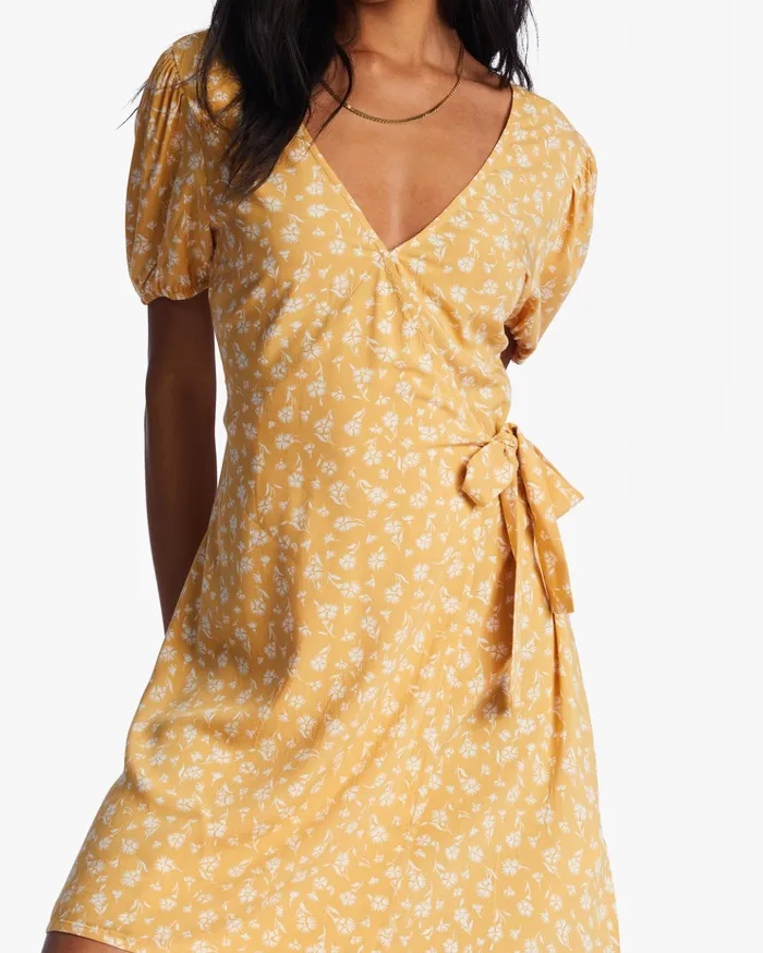 Billabong Hot Tropics Mini Wrap Dress Goldie Women Dresses Billabong Hot Tropics Mini Wrap Dress Goldie Women Dresses