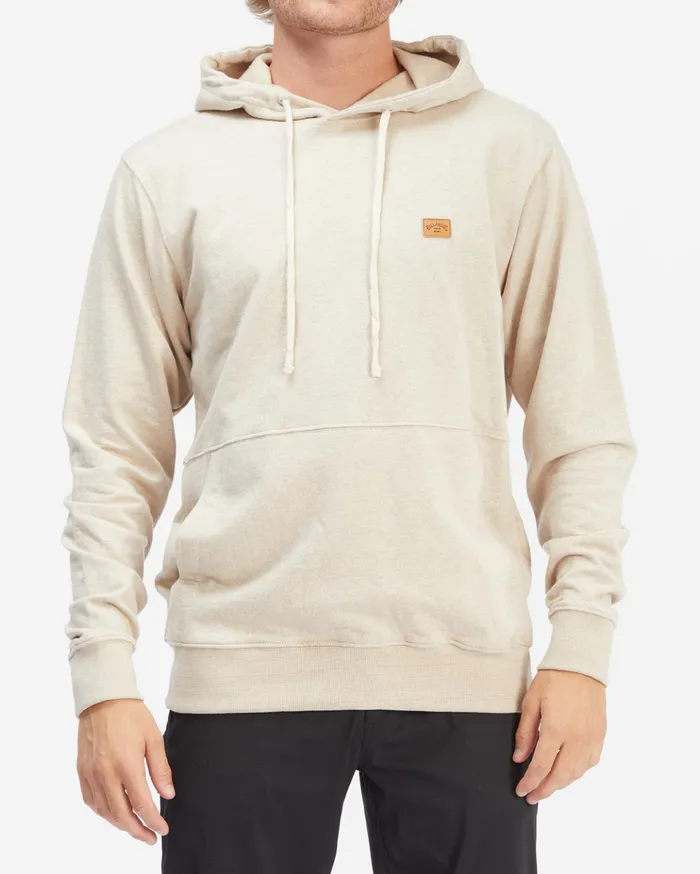 Billabong Hudson Pullover Hoodie Oatmeal Heather Men Hoodies and Fleece