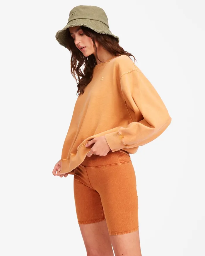 Billabong Ideal Crewneck Sweatshirt Toffee Women Hoodies and Fleece Billabong Ideal Crewneck Sweatshirt Toffee Women Hoodies and Fleece