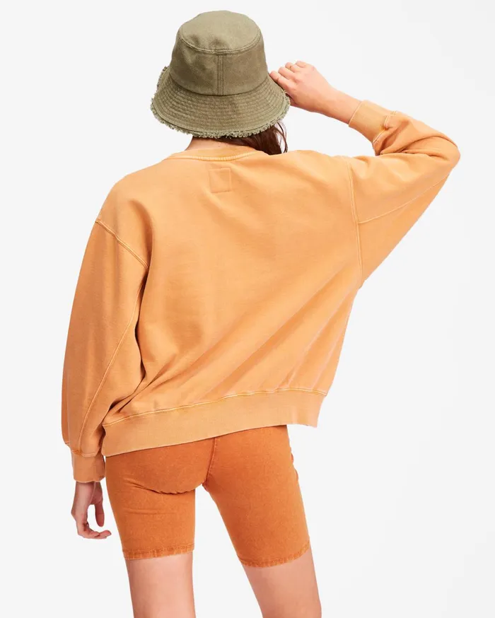 Billabong Ideal Crewneck Sweatshirt Toffee Women Hoodies and Fleece Billabong Ideal Crewneck Sweatshirt Toffee Women Hoodies and Fleece