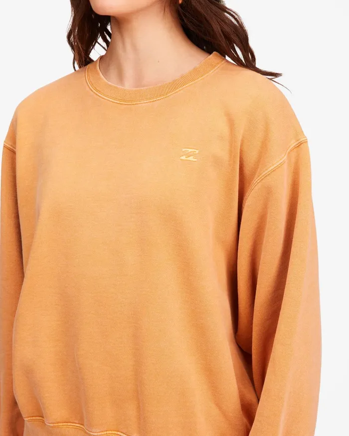 Billabong Ideal Crewneck Sweatshirt Toffee Women Hoodies and Fleece Billabong Ideal Crewneck Sweatshirt Toffee Women Hoodies and Fleece