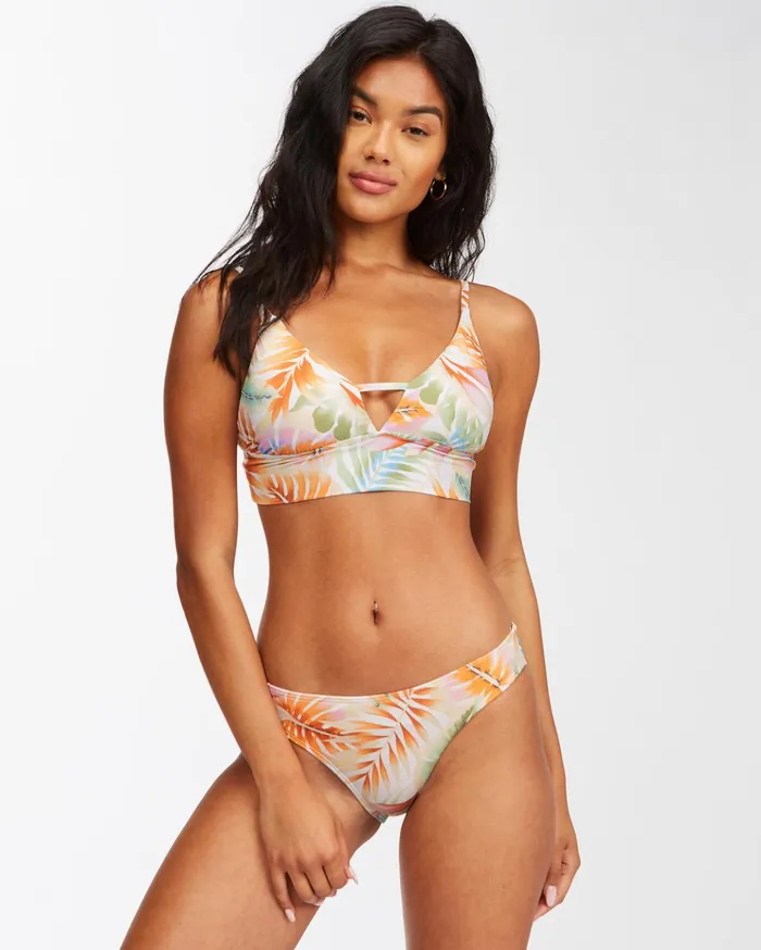 Billabong Island Calling VNeck Bikini Top Salt Crystal Women Bikini Tops