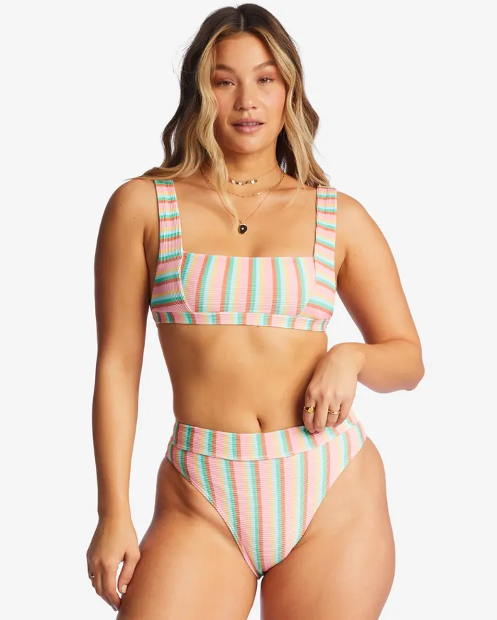 Billabong Island Glow Tanlines Tank Bikini Top Multi Women Bikini Tops