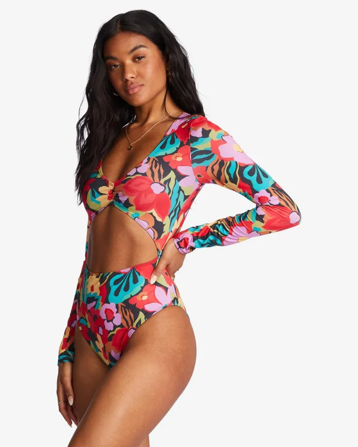 Billabong Islands Away UPF 50 Long Sleeve OnePiece Swimsuit Multi Women Rashguards and Bodysuits Billabong Islands Away UPF 50 Long Sleeve OnePiece Swimsuit Multi Women Rashguards and Bodysuits