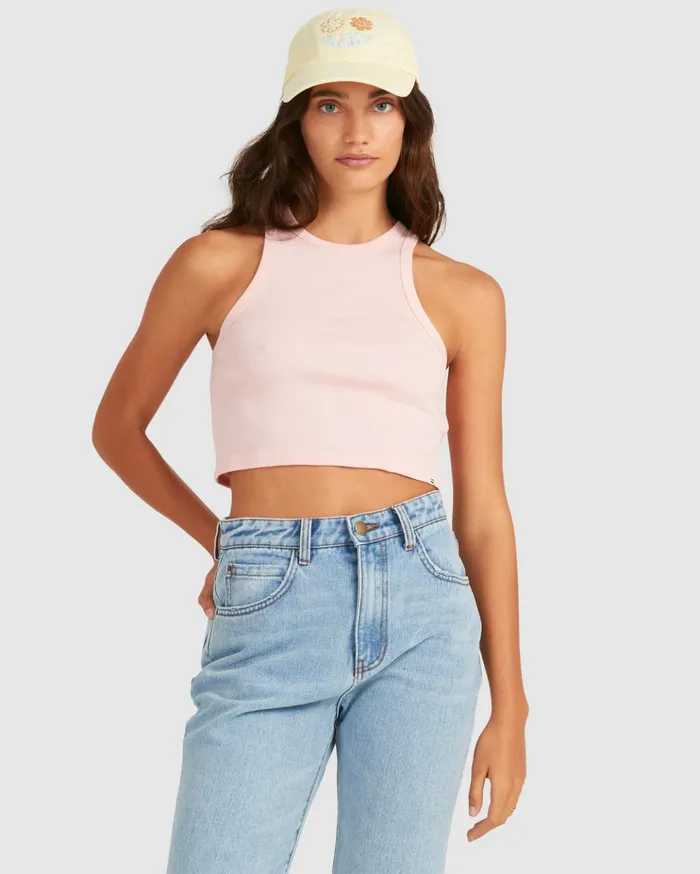 Billabong Jessie Tank Top Pale Pink Women Tops