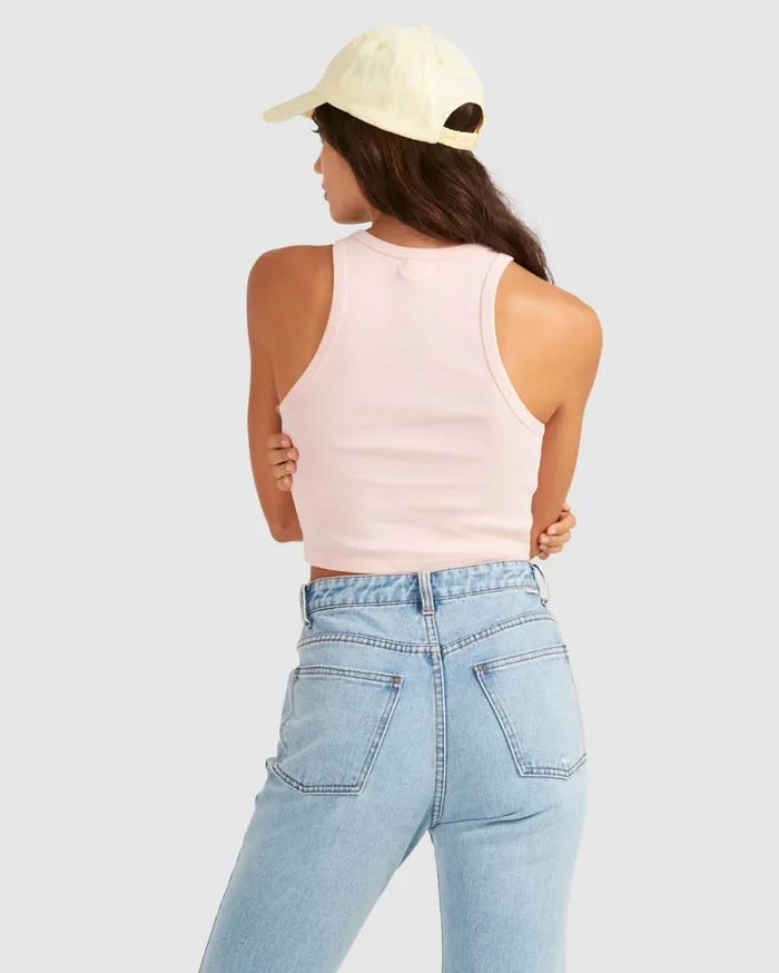 Billabong Jessie Tank Top Pale Pink Women Tops Billabong Jessie Tank Top Pale Pink Women Tops