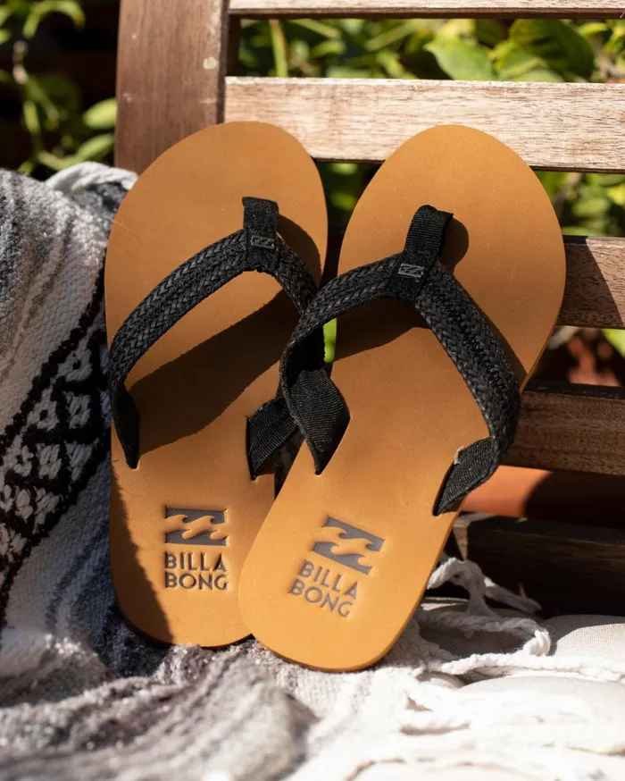 Billabong Kai Braided Sandals Off Black Women Shoes