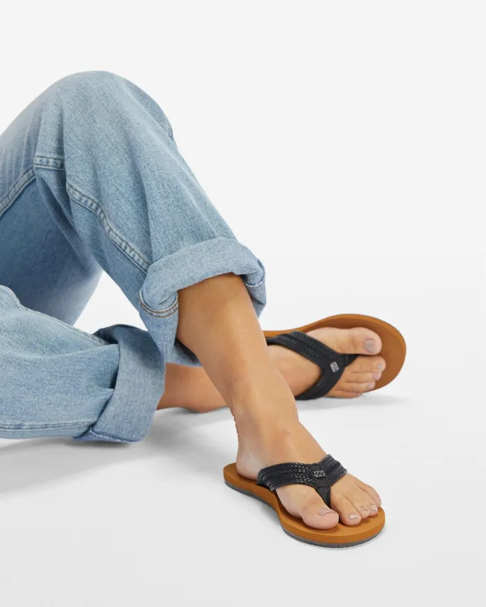 Billabong Kai Braided Sandals Off Black Women Shoes Billabong Kai Braided Sandals Off Black Women Shoes