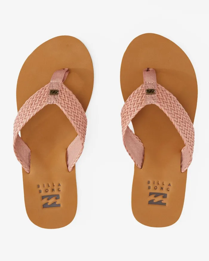 Billabong Kai Braided Sandals Stone Rose Women Shoes