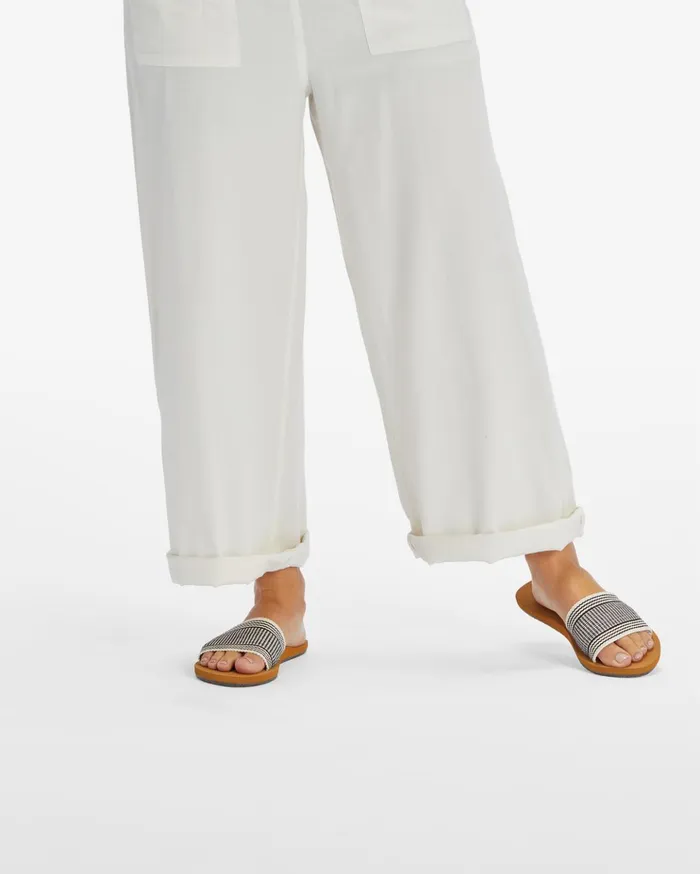 Billabong Kalani Slider Sandals BlackWhite Women Shoes Billabong Kalani Slider Sandals BlackWhite Women Shoes