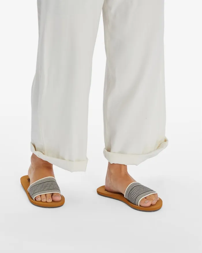 Billabong Kalani Slider Sandals BlackWhite Women Shoes Billabong Kalani Slider Sandals BlackWhite Women Shoes