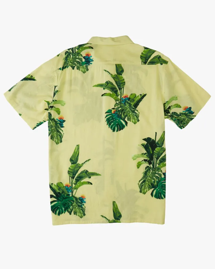 Billabong Kamea Jungle Short Sleeve Shirt Mellow Yellow Men Shirts