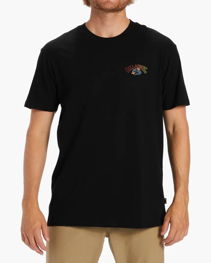 Billabong Kamea Lava TShirt Washed Black Men TShirts
