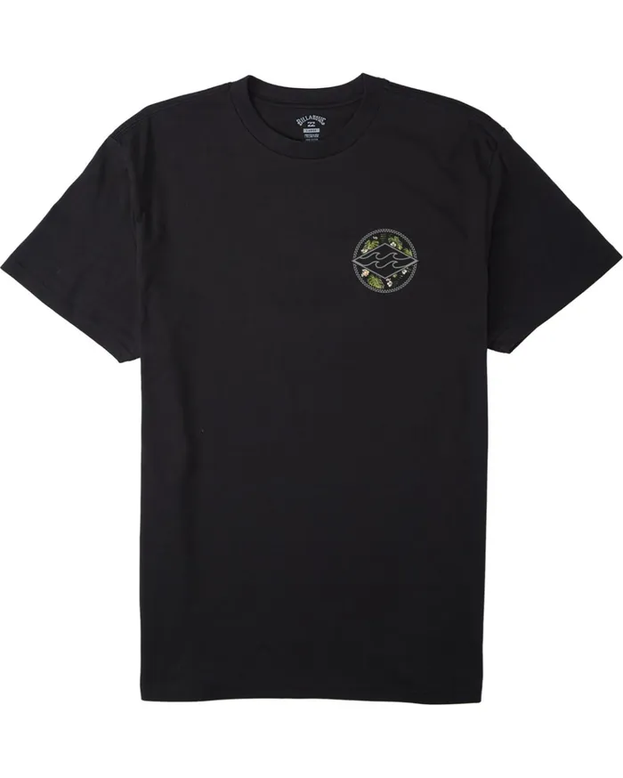 Billabong Kamea Monstera Diamond Short Sleeve TShirt Black Men TShirts