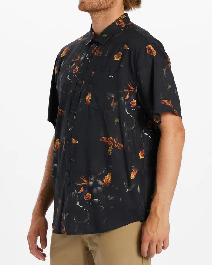 Billabong Kamea Sundays Short Sleeve Shirt Black Men Shirts Billabong Kamea Sundays Short Sleeve Shirt Black Men Shirts