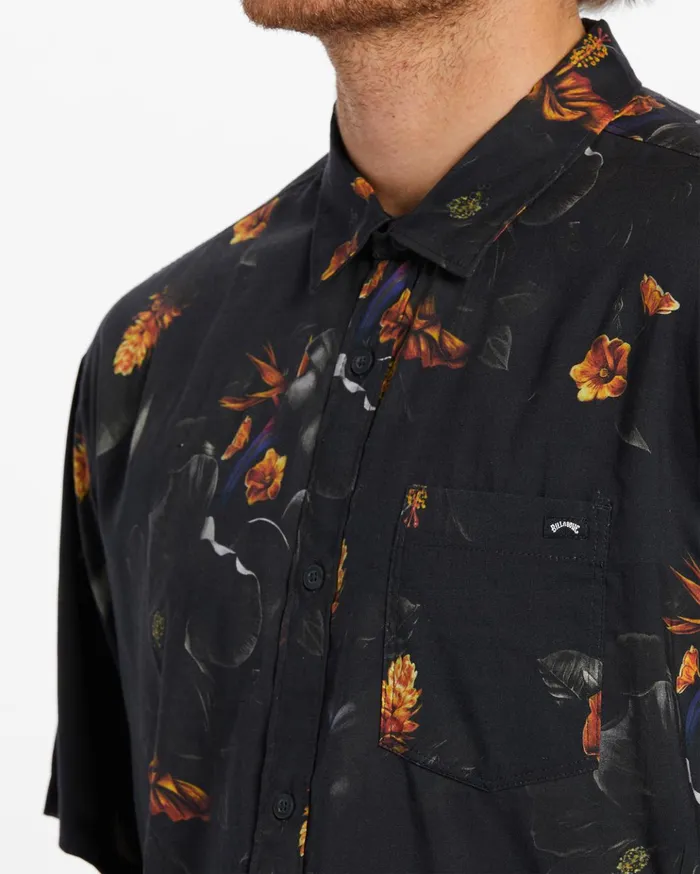 Billabong Kamea Sundays Short Sleeve Shirt Black Men Shirts Billabong Kamea Sundays Short Sleeve Shirt Black Men Shirts
