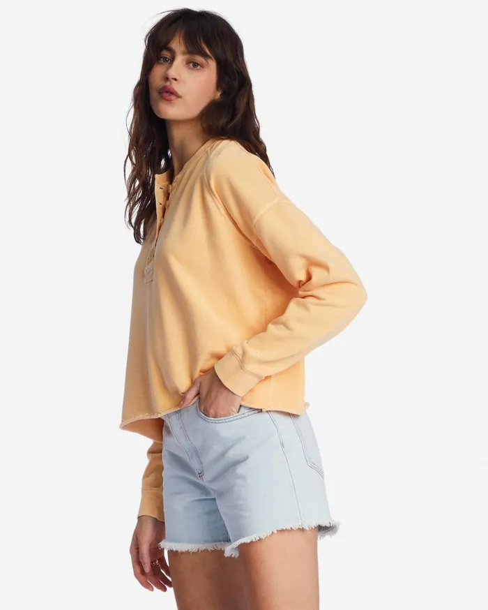 Billabong Keep Talking Sweatshirt Peach Punch Women Hoodies and Fleece Billabong Keep Talking Sweatshirt Peach Punch Women Hoodies and Fleece