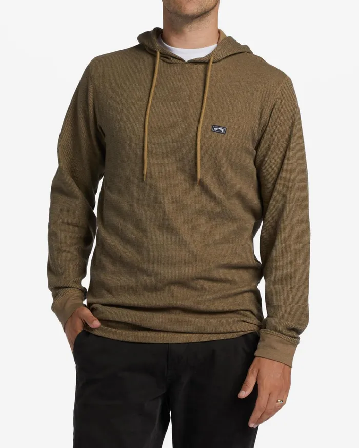 Billabong Keystone Pullover Thermal Hoodie Gravel Men Shirts