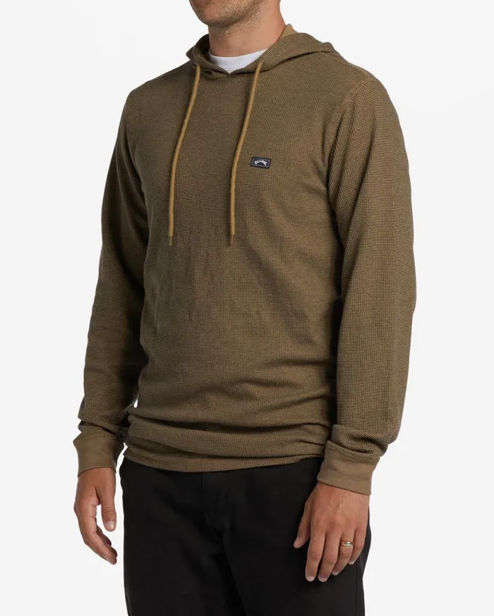 Billabong Keystone Pullover Thermal Hoodie Gravel Men Shirts